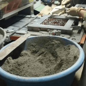 Productie cementtegels